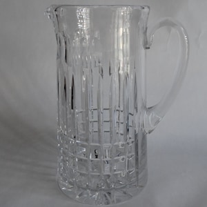 Ceskc Lead Crystal 9&quot; Pitcher  Czeck Crystal