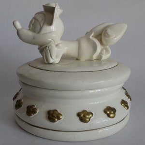 Disney Minnie Mouse Trinket Keepsake Box Forever Yours Fine China Free Shipping