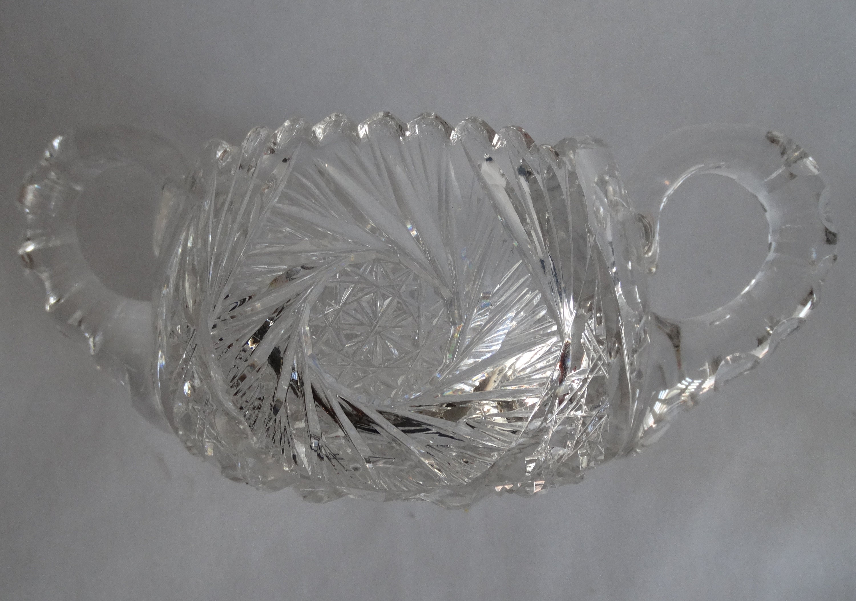 Vintage Lead Crystal Cream and Sugar Set Glass Creamer & Etsy