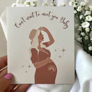 new baby card | boho baby card | palm tree baby card | baby shower gift | newborn gift | pregnancy gift | pregnancy announcement
