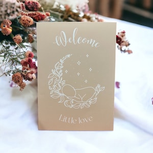new baby card | boho baby card | palm tree baby card | baby shower gift | newborn gift | baby arrival