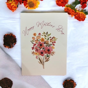 Mother’s Day card | boho card | mama card | gift | floral | handmade