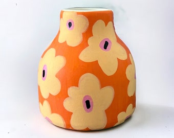 mini funky floral vase home decor gift