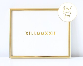 Personalized Gifts for Mom From Son Wedding Date Roman Numerals Print Custom Gift For Mom From Daughter Custom Gifts For Her Custom Gift Guy