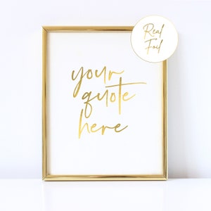 Personalized Gifts for Nurses Custom Gifts for Her Custom Gift for Niece Custom Christmas Gift Unique Gold Foiled Print Custom Wall Art
