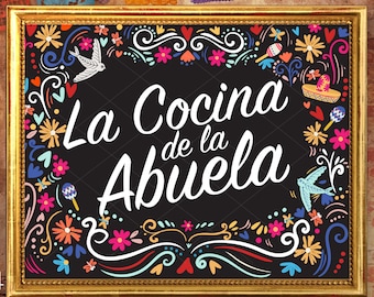 La Cocina de la Abuela, Mexicaans bord, Tradiciones mexicanas, Letrero mexicano