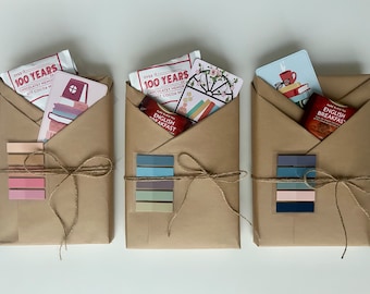 Blind Date with a Book - Graduation Gift, Bookish Gifts, Fantasy, Romance, Softcover, Hot Cocoa, Tea, Bookmark, Annotating Book Tabs