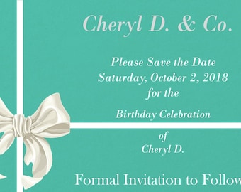 breakfast at tiffanys save the date tiffany invitation turquoise quinceanera invitations silver tiffany bow sunday brunch formal