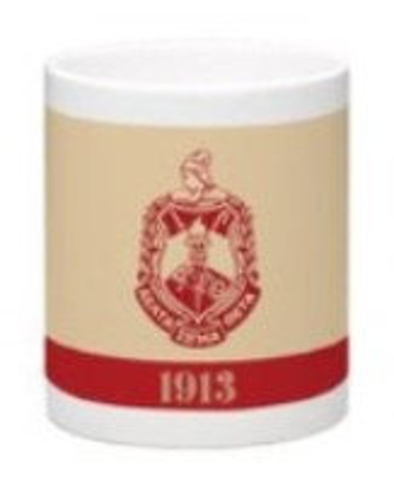 Delta Mugs Crimson And Creme Sorority Symbols On Mug Delta Mug Theta Ceramic Mug Ceramic Delta Mug Delta Sigma Theta Accessory Glass Sculptures Figurines Art Collectibles Efp Osteology Org