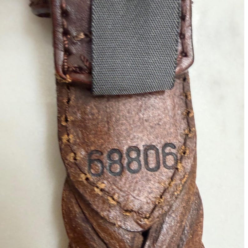 VTG Brighton Braided Woven Leather Belt Men 40 Brown Brass Buckle Casual Classic image 9