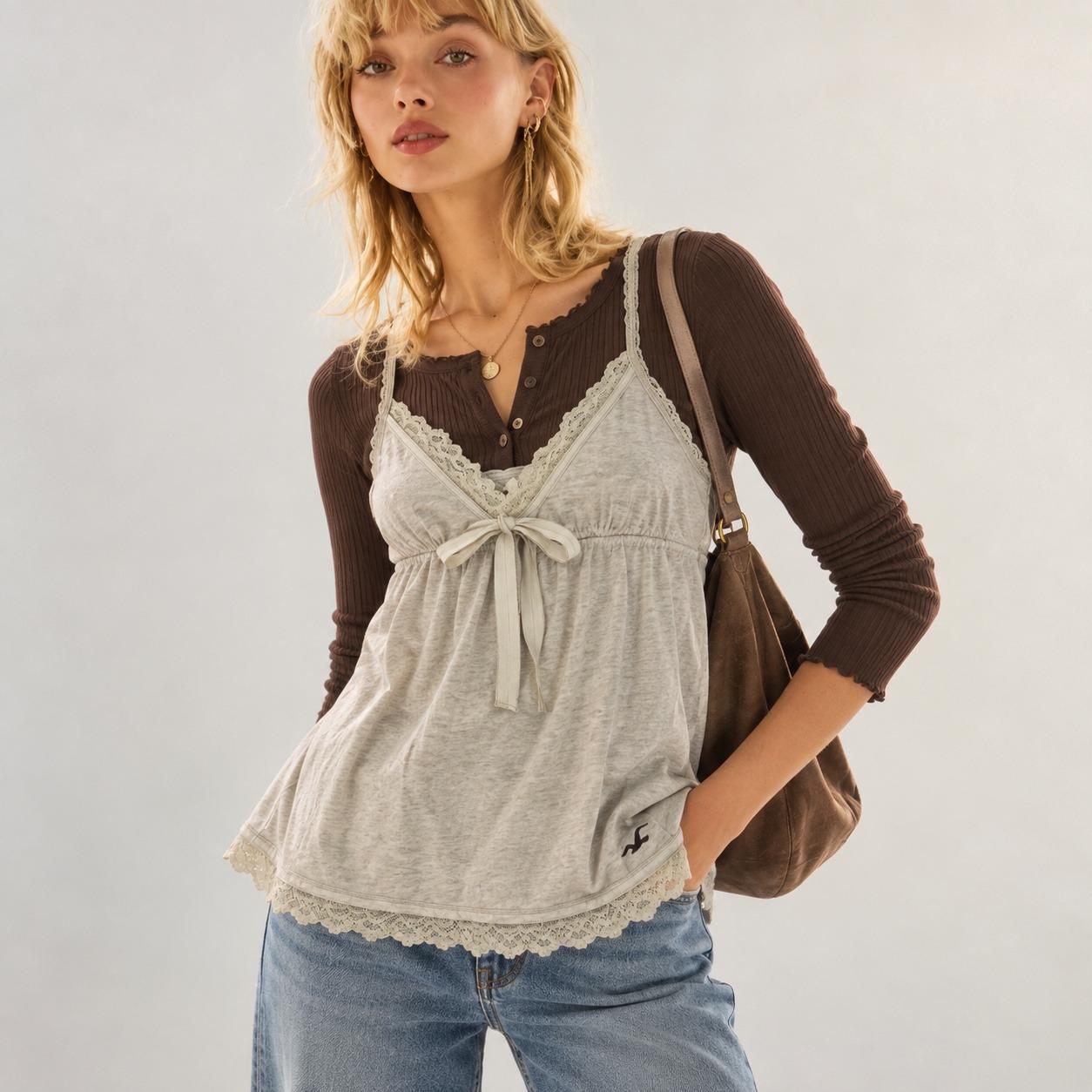 Vintage Hollister Babydoll Top - Etsy