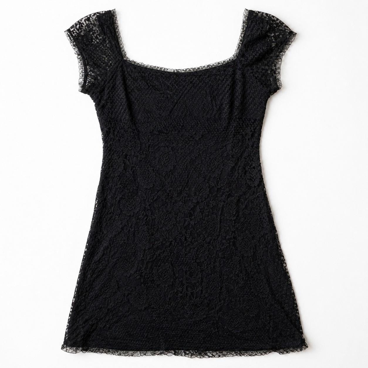 Y2k Black Lace Dress - Etsy
