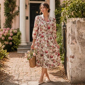 Garden Party Tea Length Dress - Etsy
