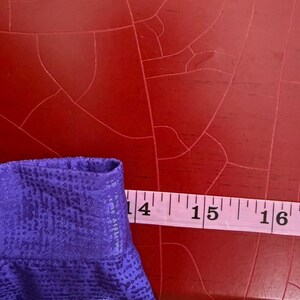 VtG. 90s Adrianna Papell Silk Skirt Suit 2 Pc Set Purple Teal Striped Size 6 afbeelding 15