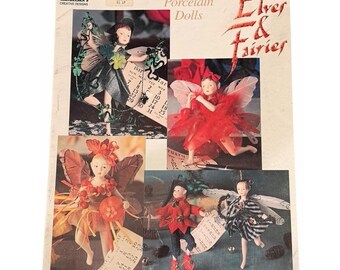 Porcelain Dolls Making Holiday Fairy Elver & Farier  Design Leaflet Mangelsens