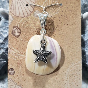 Clamshell Pendant with Starfish