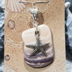 Clamshell Pendant with Starfish