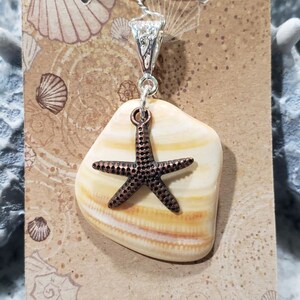 Clamshell Pendant with Starfish
