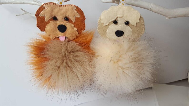 Cockapoo Bag Hanger, Gifts for Dog Lover, Pomapoo Key Ring ...