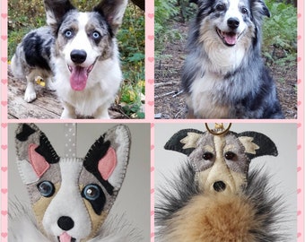 Custom pet gift, Pet portrait bag charm, Lookalike animal sculpture, Realistic plush pet gift for her, Doppelganger key chain