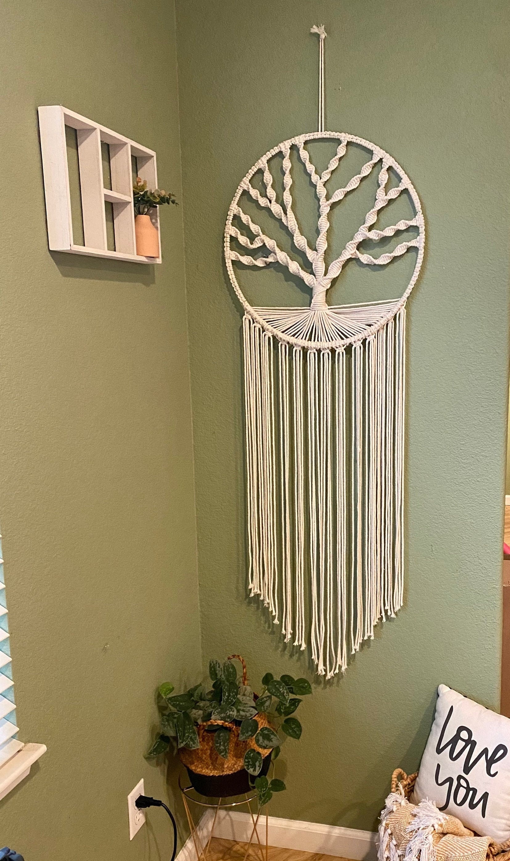 Macrame Tree of Life: Large Beige Tree of Life Wall Decor 4ft - Etsy