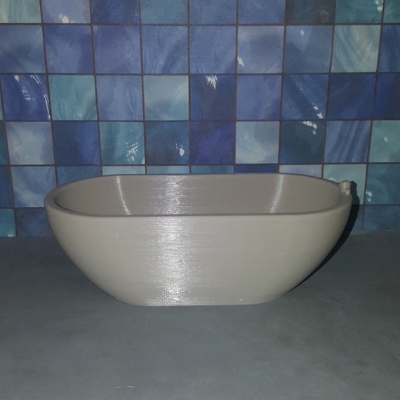 1//24 Scale Modern Dollhouse Bathtub
