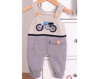 Romper Baby Bodysuit Bib Tights Knitted Giraffe 50-86