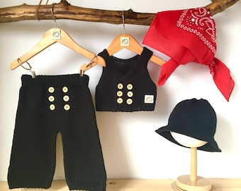 Traje tradicional de artesano, bebé, traje de bautizo infantil, niño, carpintero, pañuelo gremial, uniforme de cantero, uniforme de albañil, ceremonia de colocación de la última viga, vestimenta del gremio de artesanos