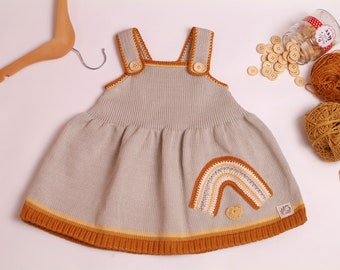 Baby dress knitted dress hanger rainbow 50-104 desired colors