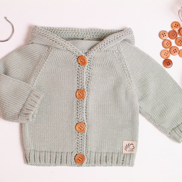 Babyjacke Strickjacke Kapuzenjacke