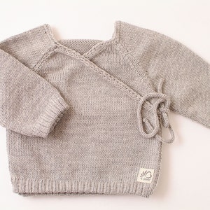 Babypullover Pulli Wickelpullover Hemdchen Merino 50-80