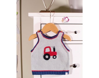 Baby Child Sweater Tractor Trekker 50-92