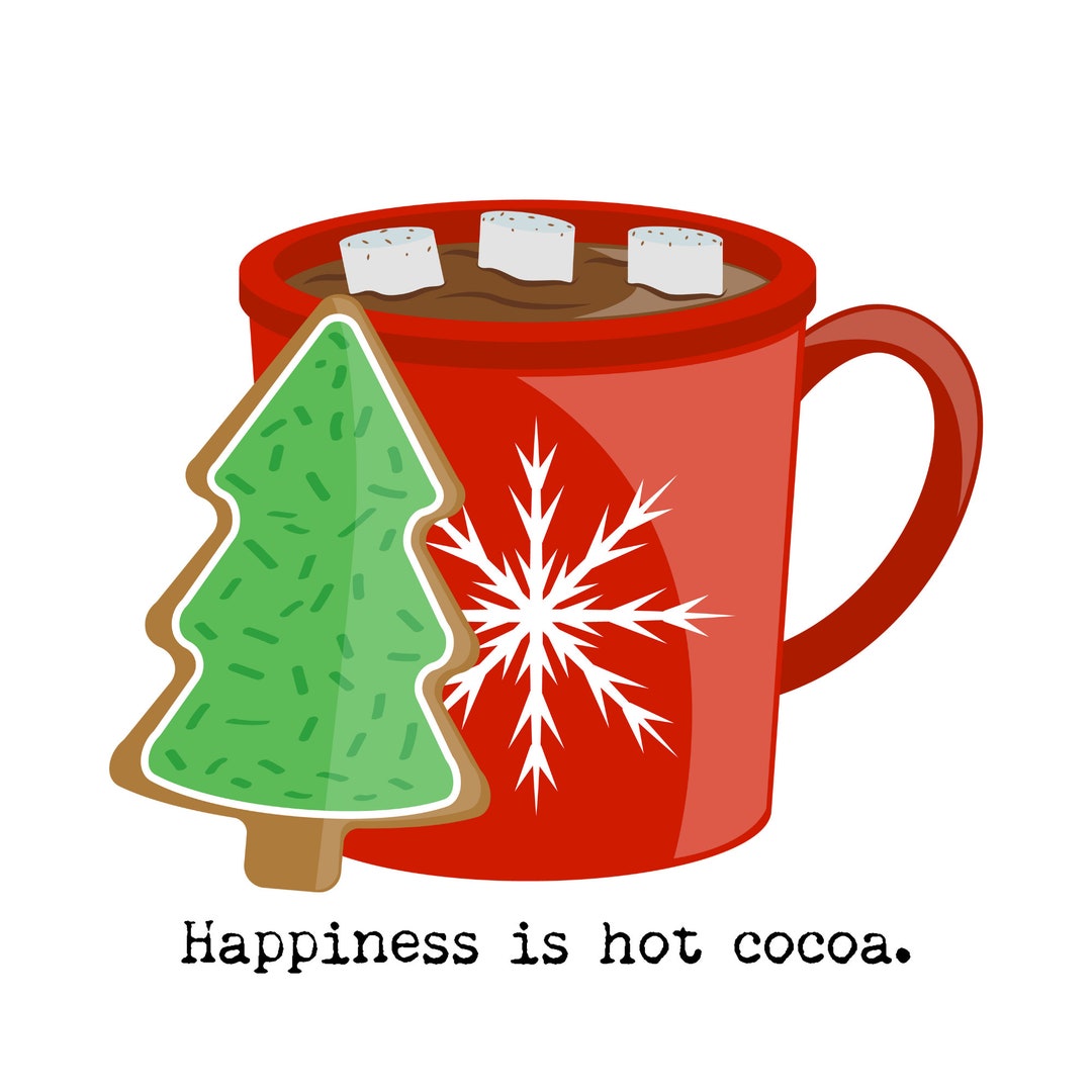 Glück ist heißer Kakao. Weihnachtsstimmung. lustig af. Skelett