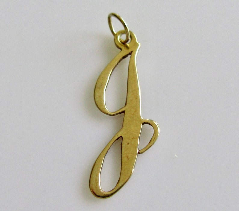 Vintage outlets 9ct Gold Initial G Letter Pendant