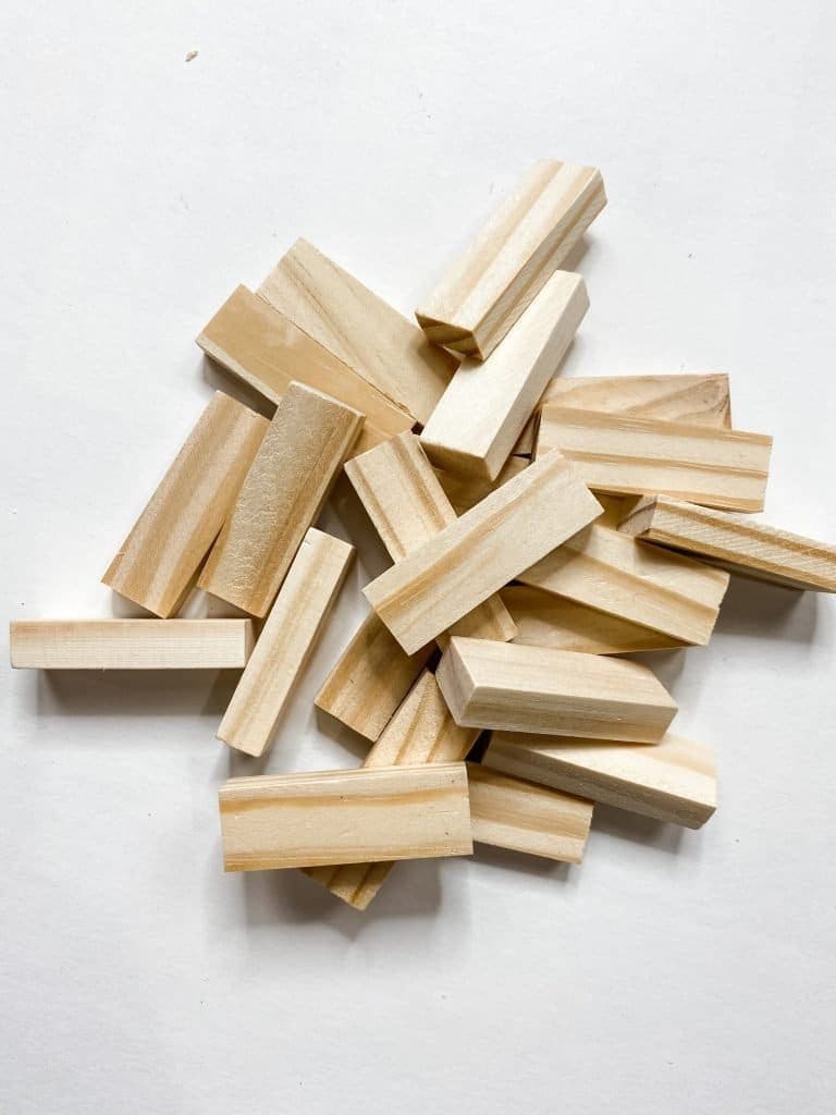 Two Trees Unfinished Wooden Blocks 15mm Pack Of 50 Small Wood