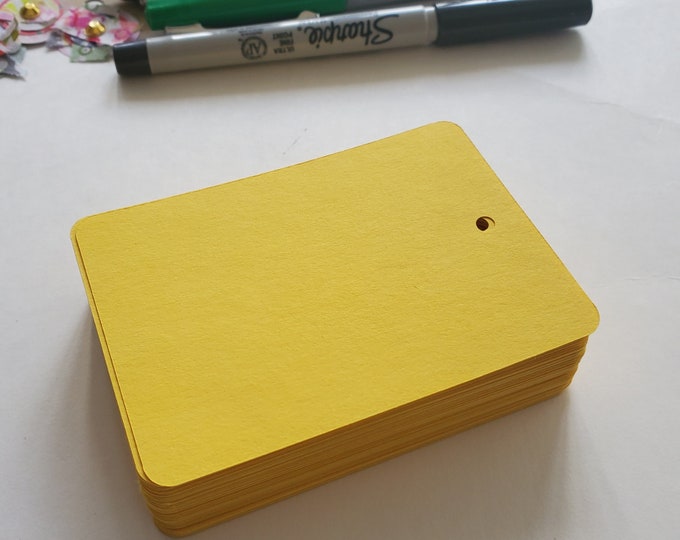 Handmade Journaling Cards: Acid-Free Construction Paper Tags, Set of 80