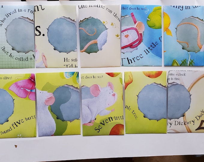 Handmade Seed Envelopes from "Count to 10 with a Mouse" Book