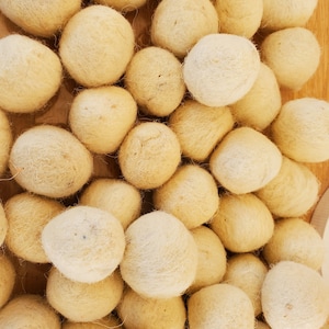 Pack of 25 1-inch Felt Pom Balls Felted Balls DIY Garland Kit Wool Felt Balls Vase Fillers