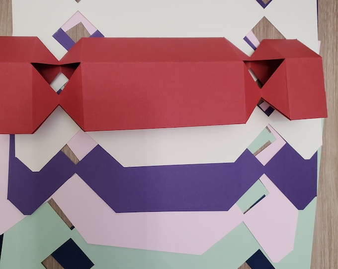 DIY Cracker Kit: 6-Pack Square Bonbons Poppers, Handmade Craft