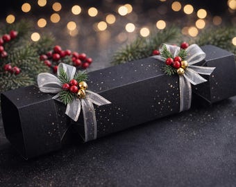 Large Square Paper DIY Cracker Pack of 6: Square Bonbons, Handmade Craft