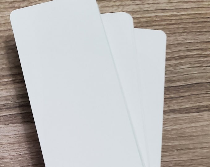 100 Tags Journal Cards Planner Scrapbook Embellishment, 100lb 85% Bright White Paper (1.5" x 3.5")