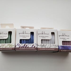 DIY Park Lane NOS Notebook Planner Discs Rings Set of 9 Discs