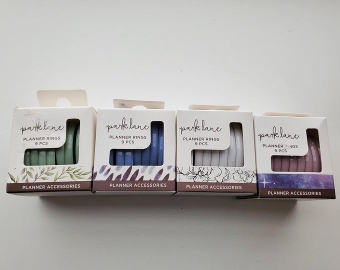 DIY Park Lane NOS Notebook Planner Discs Rings Set of 9 Discs