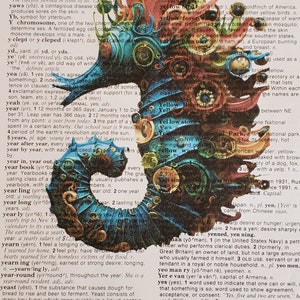 Themed Dictionary Page Prints - Fantasy, Set of 5 Printed pages