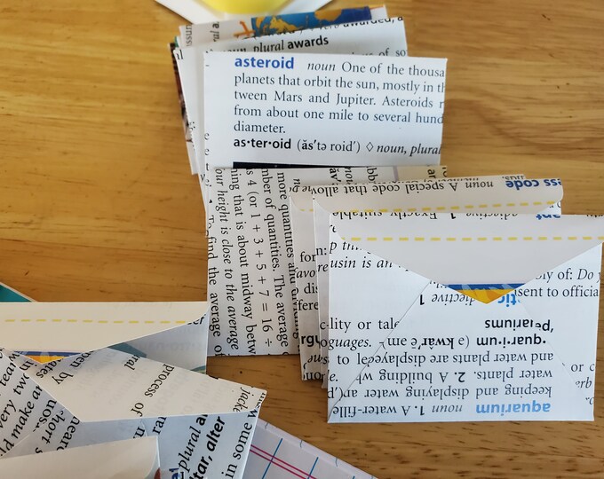 Mini Dictionary Page Envelopes: Set of 20, Tiny Love Notes