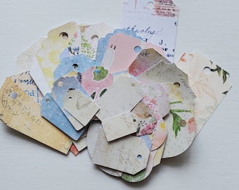 Assorted Journaling Hang Tags, 40 Pcs