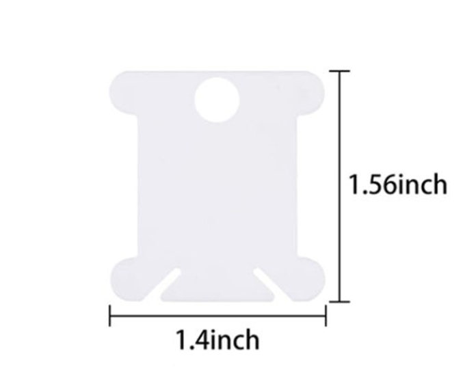 Plastic Floss Bobbins: Embroidery Thread Organizer, Sewing Craft Supplies (Lot of 30)