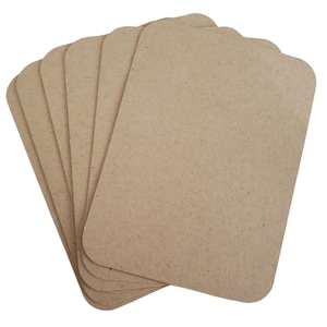 Étiquettes de planificateur de cartes de journal en vrac, embellissement de scrapbooking, 80 lb kraft grand (3 "x 4") prêt à embellir