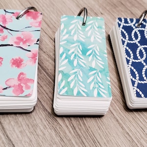 Massives Journal Mini Notizhefte Schlankes Notizbuch Pocket Notebook 1,5" x 3,5" Wortschatz Flash Karten Lernkarten Lehrer Geschenke Notizblock Anpassbar