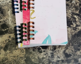 Set of 3 Mini Spiral Notebooks, 20 Blank Pages 90lb Sheets Each